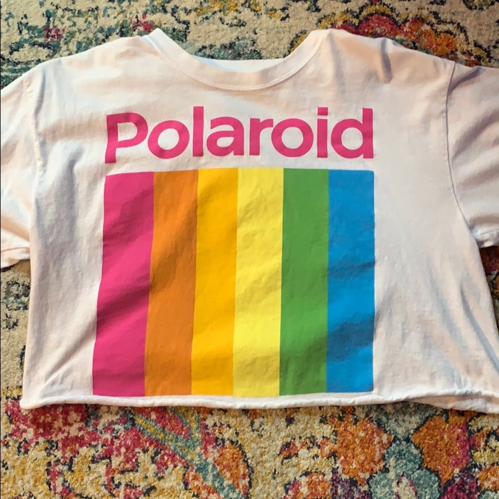 polaroid crop top